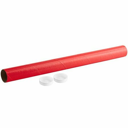 LAVEX 2'' x 36'' Red Mailing Tube, 50PK 442CMT2X36R